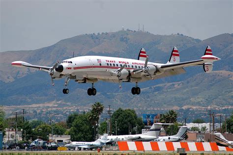 twa lockheed super constellation airplane.